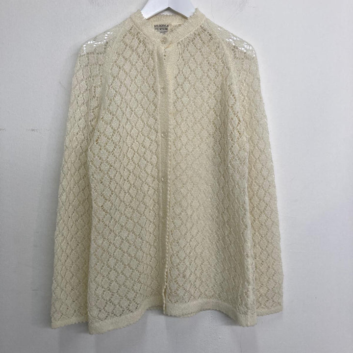 Crochet knit cardigan for women, size M [Elle] /eaa286297