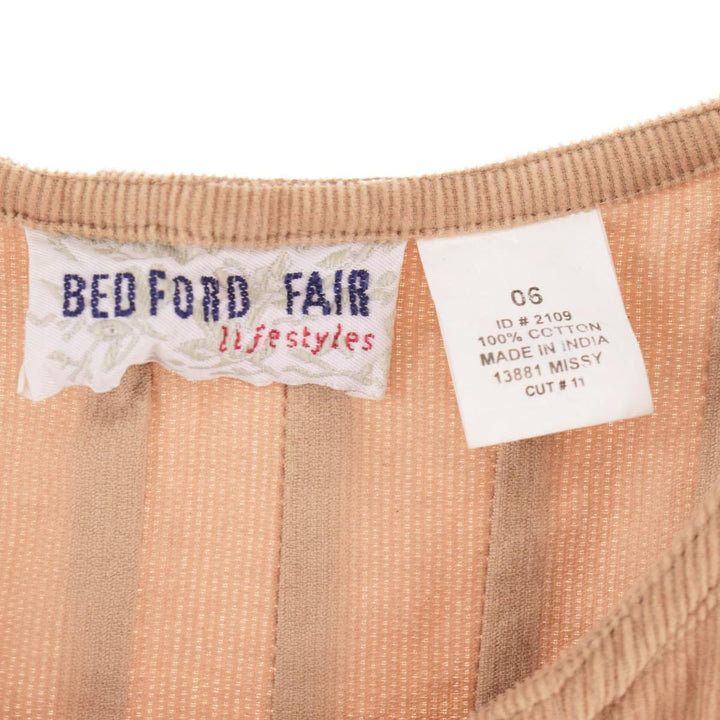 BEDFORD FAIR Corduroy Jumper Skirt Women's M /eaa288155