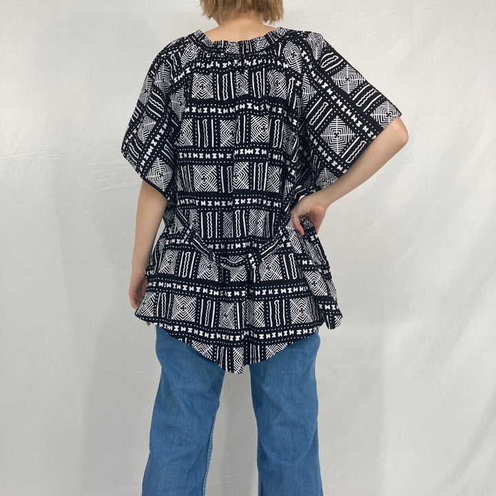 All-over print short-sleeve tunic for women L /eaa288522