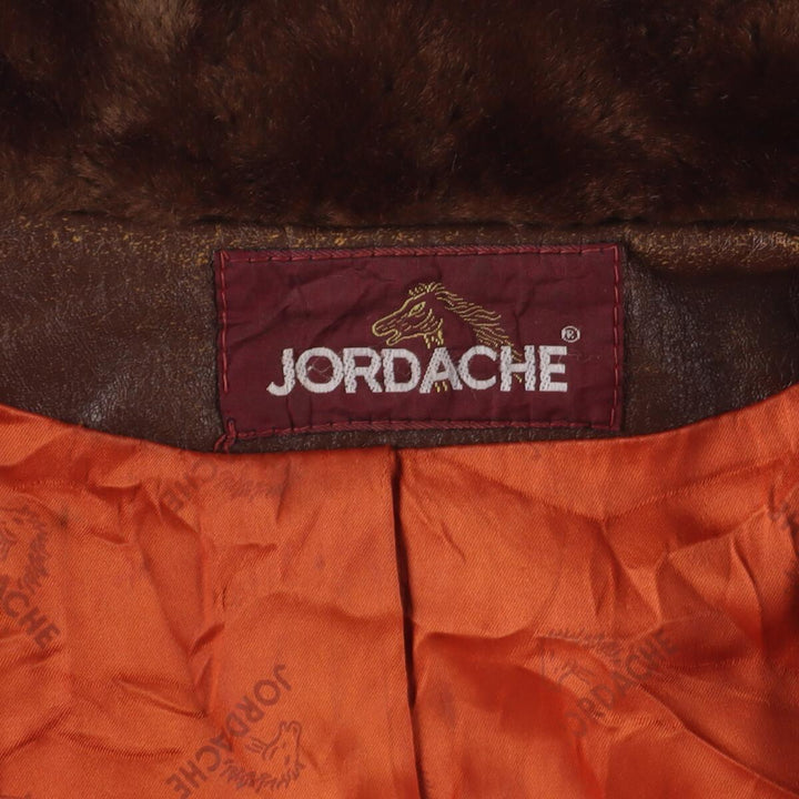 JORDACHE Faux Fur Jacket Made in USA Women's L /eaa292584