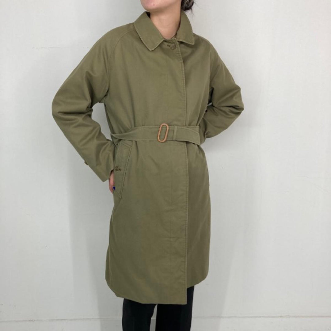 Burberry's One-sleeve Balmacaan Coat, Made in England, Women's L /eaa296293