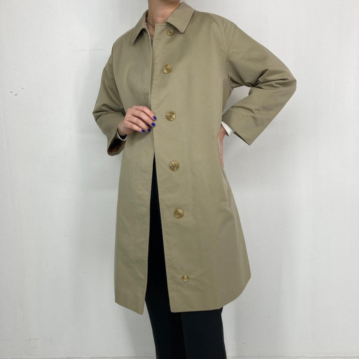 Burberry's One-sleeve Balmacaan Coat, Made in England, Women's S /eaa296296