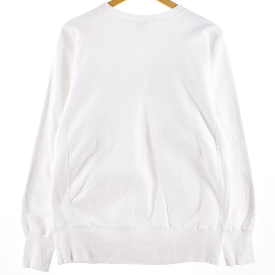 90'S Champion Reverse Weave College Sweatshirt with Embroidered Tag, Made in USA, Men's Size L cotton white type Vintage Second Hand