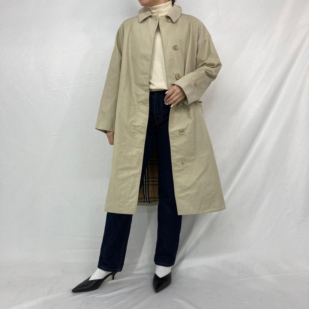 Burberry's One-sleeve Balmacaan Coat, Made in England, Women's M /eaa303358