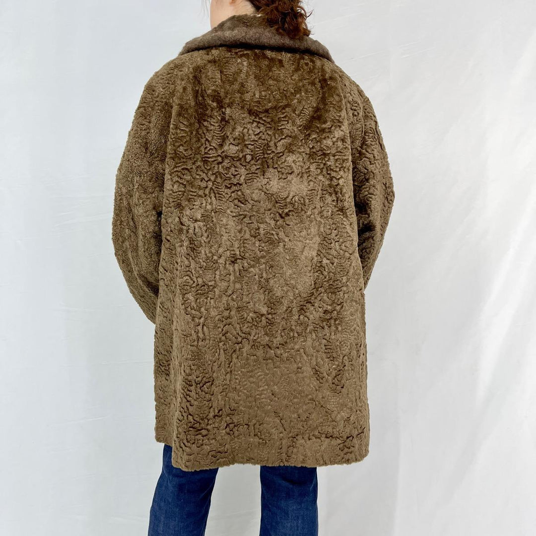 Vintage 70'S UNKNOWN fur coat made in USA, women's L / eaa306357