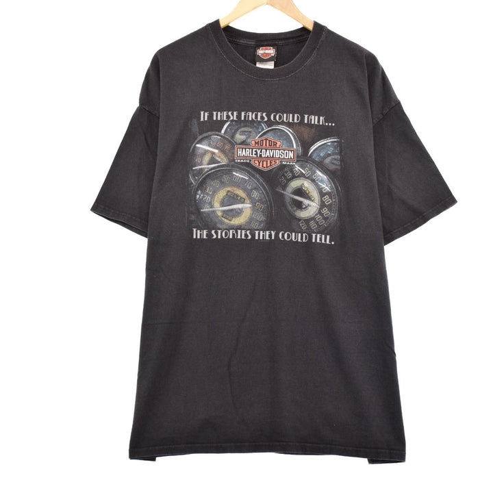 Harley-Davidson Eagle Pattern Double-sided Print Motorcycle Bike T-shirt Men's XXL /eaa313643