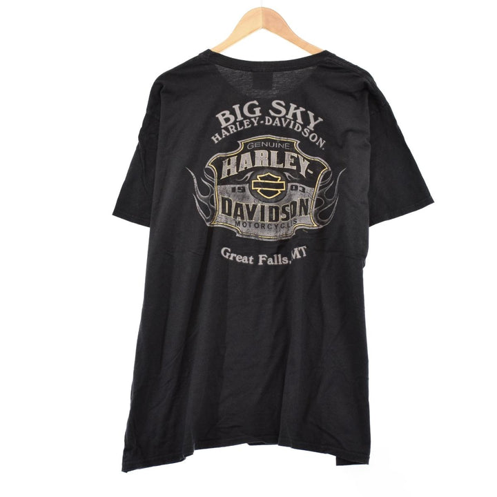 Harley-Davidson Double-sided Print Back Logo Motorcycle Bike T-Shirt Men's XXL /eaa313651