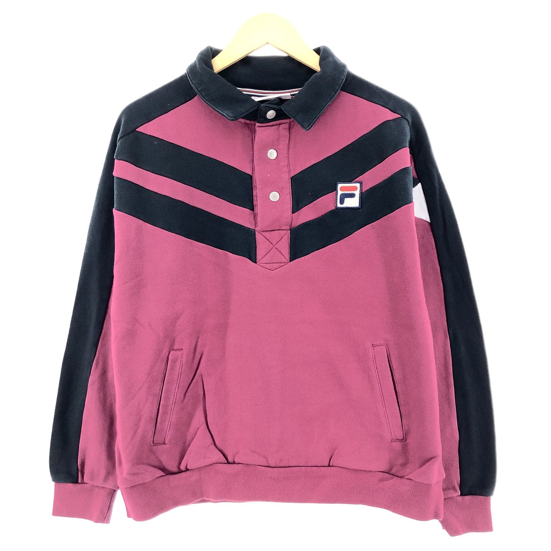 FILA Half-button collared sweatshirt, women's XL /eaa313853