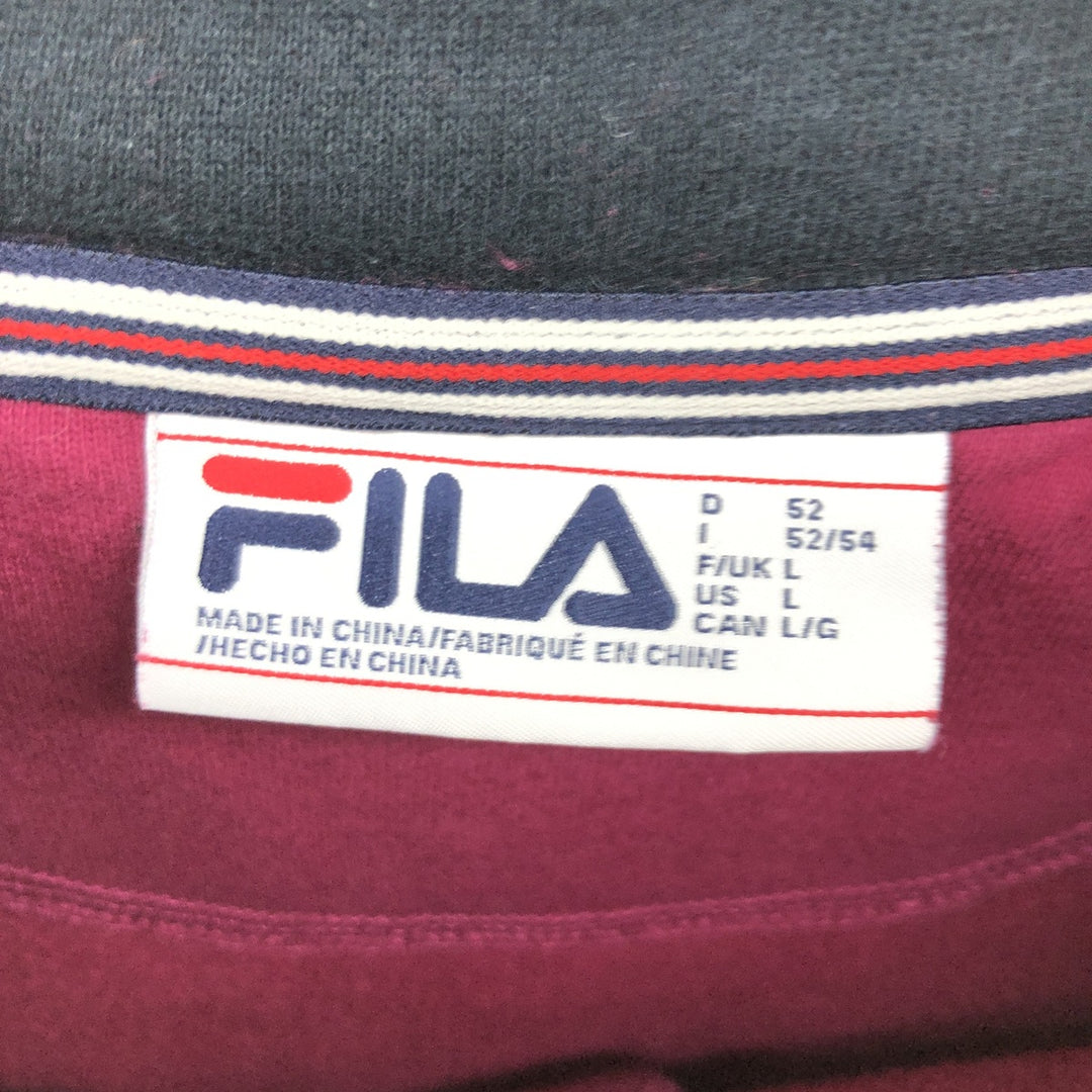 FILA Half-button collared sweatshirt, women's XL /eaa313853