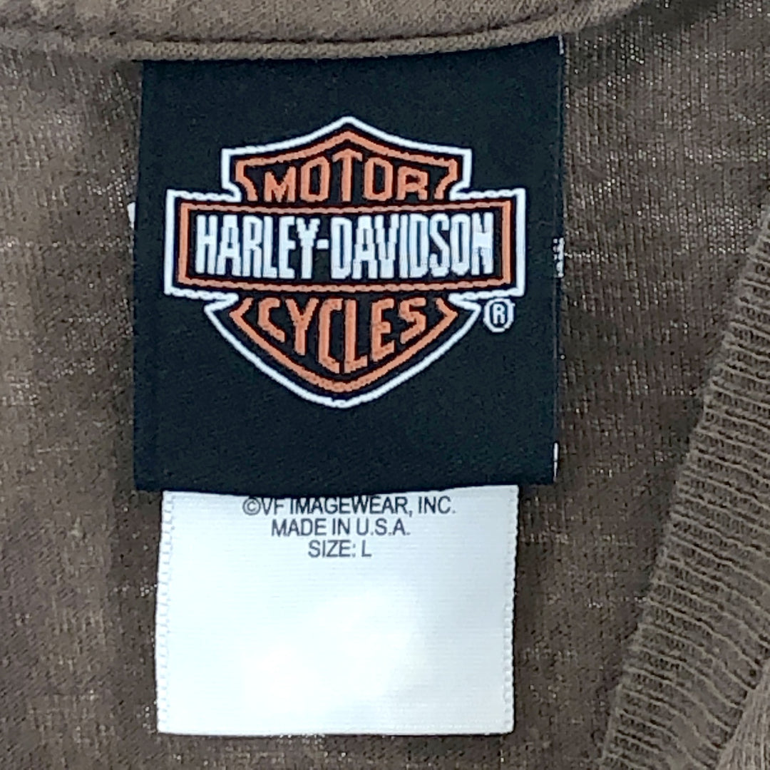 Harley-Davidson Cut-off Motorcycle Bike T-shirt Made in USA Men's L /eaa313958