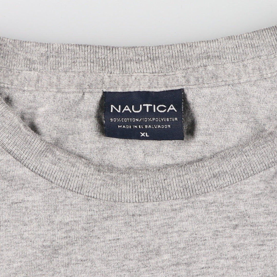 NAUTICA Back Print Short Sleeve One Point Logo T-Shirt Men's XL /eaa313985