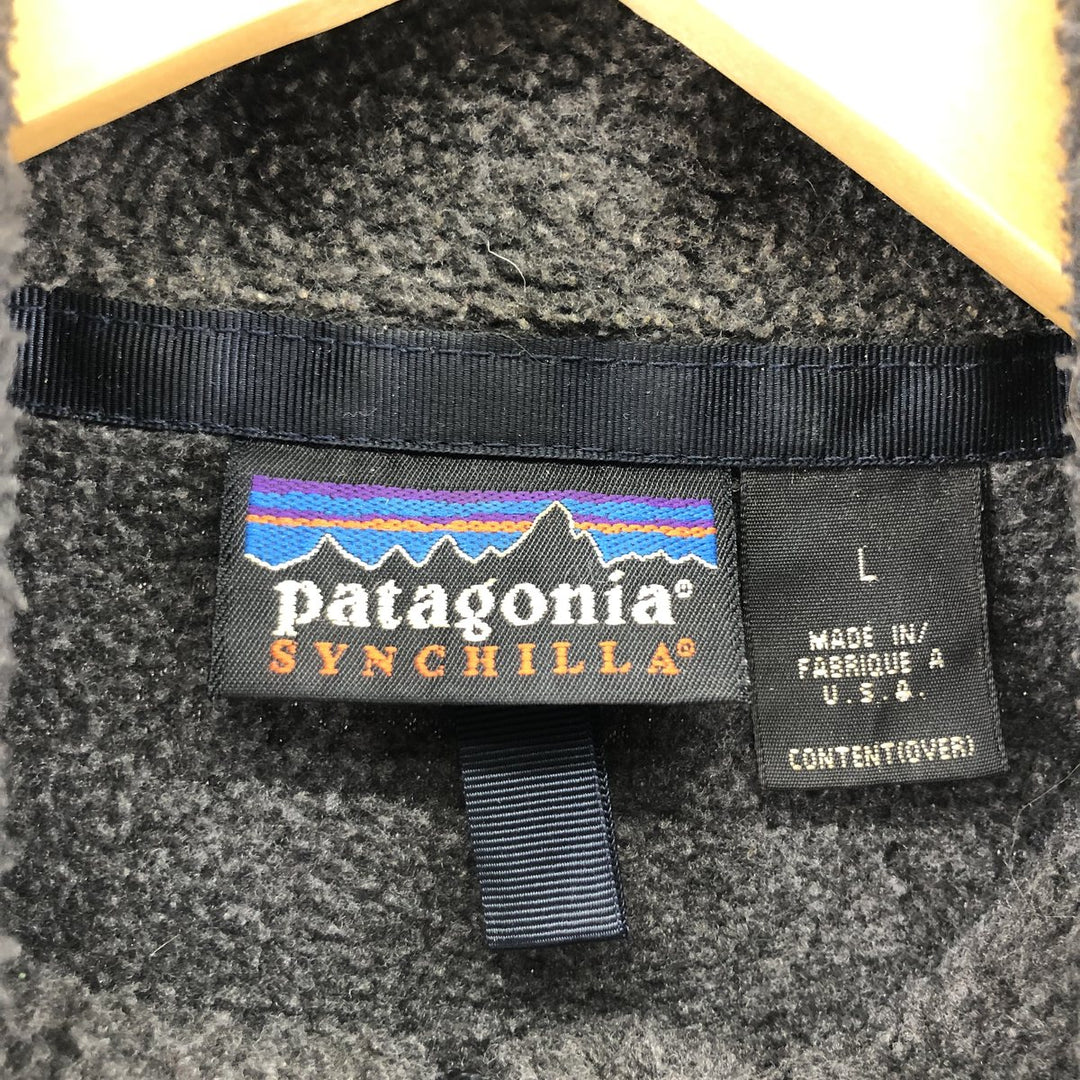 1998 Patagonia SYNCHILLA fleece jacket made in USA, men's XL, vintage / eaa315958