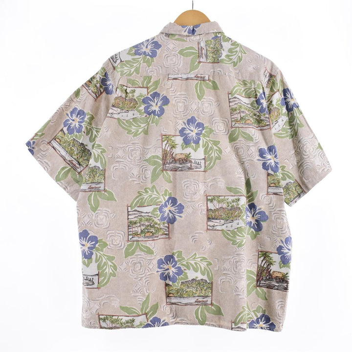 80s~90'S Reyn Spooner Diamond Head Tag All-Over Hibiscus Pattern Hawaiian Aloha Shirt Made in Hawaii Men's L /eaa316307