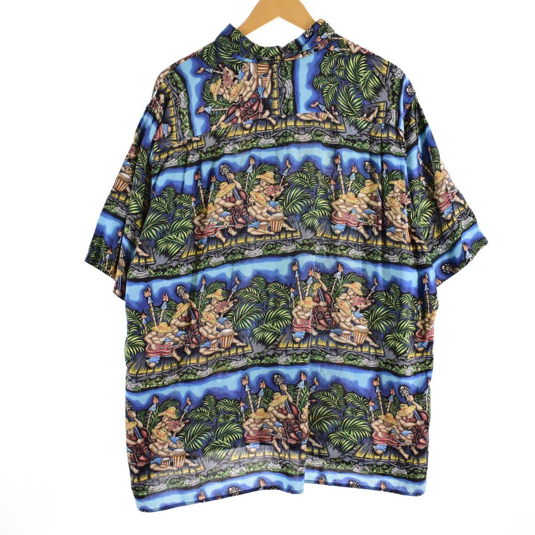 Reyn Spooner DIETRICH VAREZ COLLECTION All-over print rayon Hawaiian aloha shirt Made in Hawaii Men's XL /eaa316321