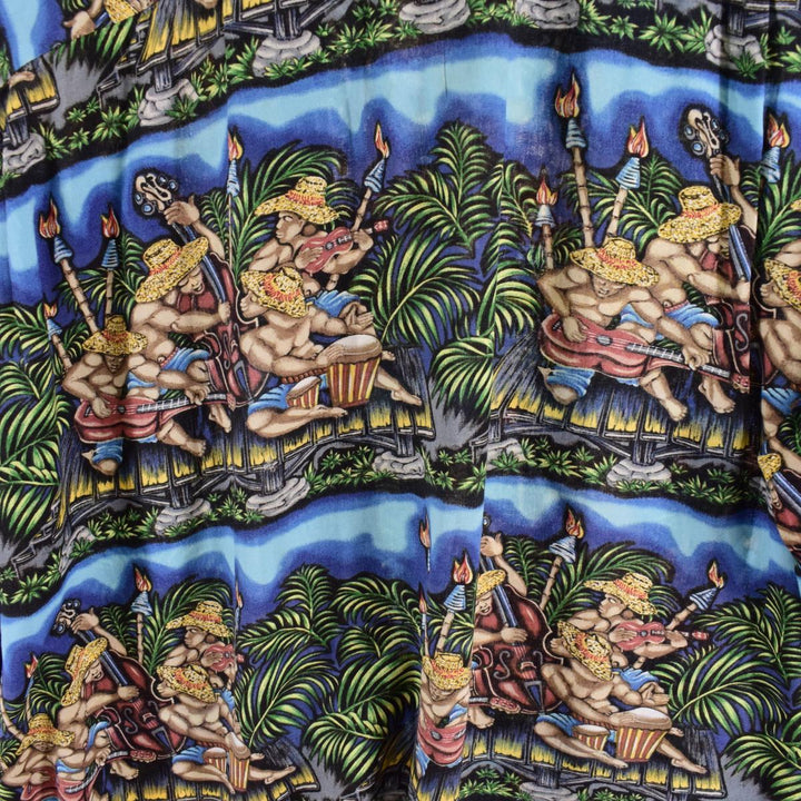 Reyn Spooner DIETRICH VAREZ COLLECTION All-over print rayon Hawaiian aloha shirt Made in Hawaii Men's XL /eaa316321