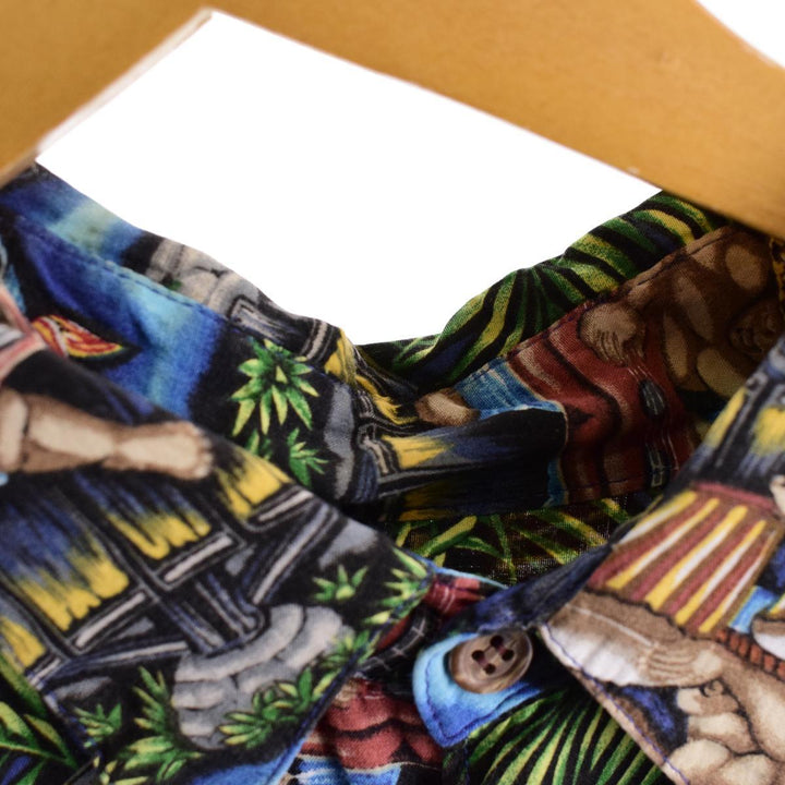 Reyn Spooner DIETRICH VAREZ COLLECTION All-over print rayon Hawaiian aloha shirt Made in Hawaii Men's XL /eaa316321