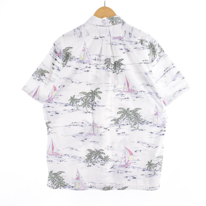 90'S Reyn Spooner Bikini Tag All-Over Seersucker Pullover Button-Down Hawaiian Aloha Shirt Men's Medium /eaa316786