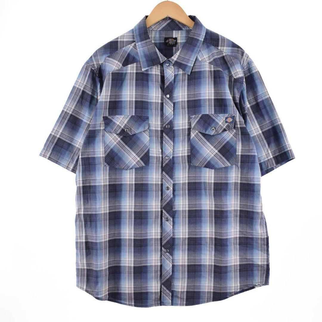 Dickies Short Sleeve Check Shirt Men's XL /eaa317579