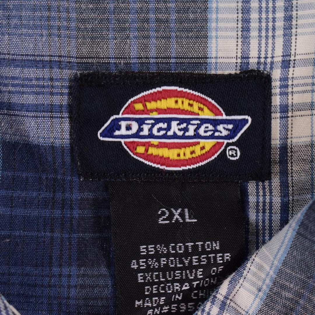 Dickies Short Sleeve Check Shirt Men's XL /eaa317579