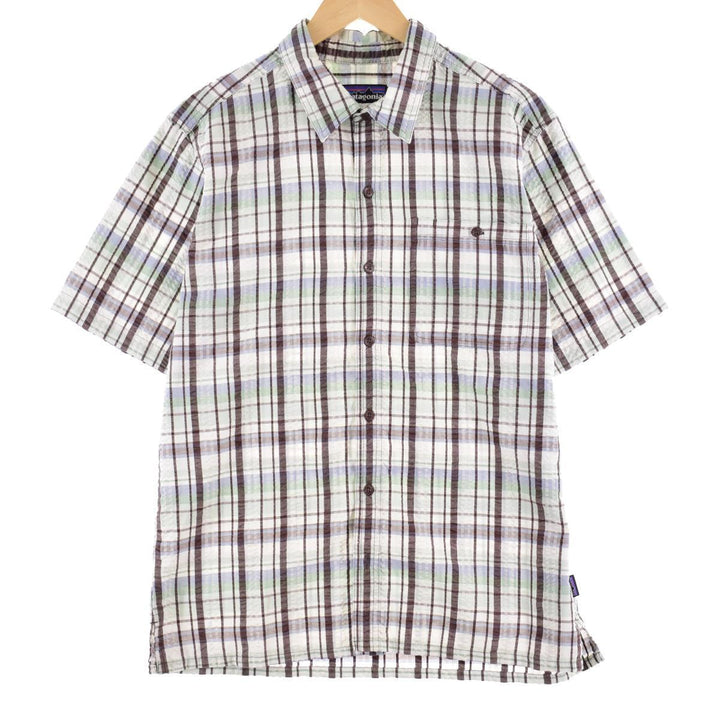 Patagonia CHAPS short sleeve button down check shirt M /eaa317587