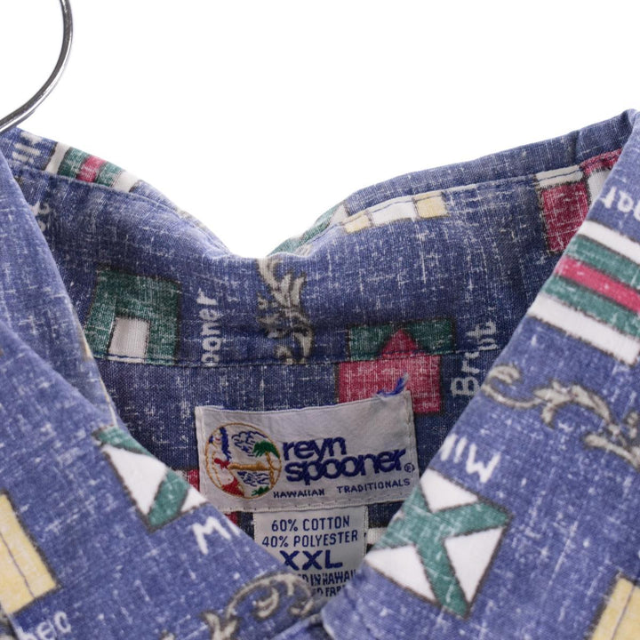 90'S Reyn Spooner Swimsuit Tag Bikini Tag Button Down Hawaiian Aloha Shirt Made in Hawaii Men's XXL /eaa319047