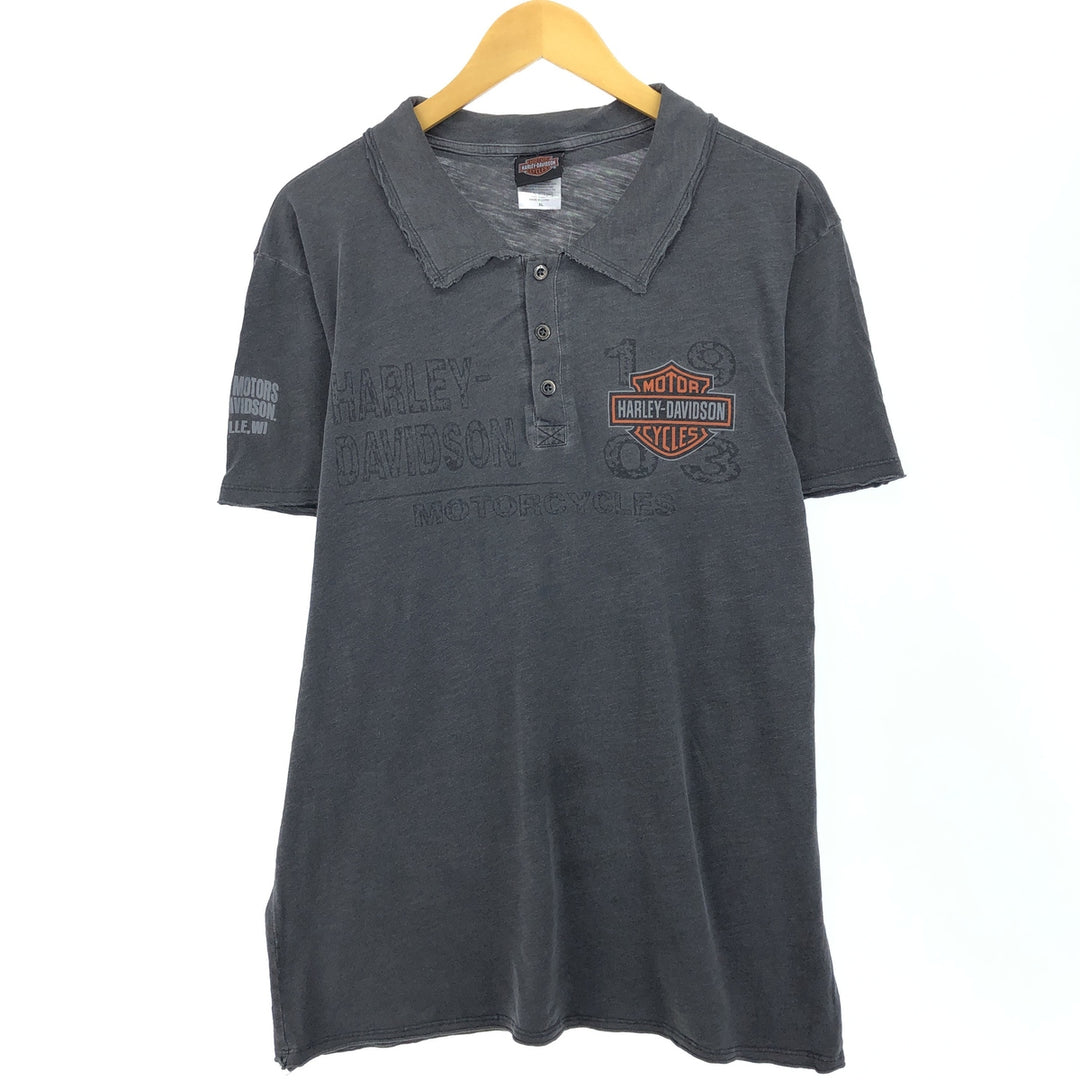 Harley-Davidson Short Sleeve Polo Shirt Men's XL /eaa320197