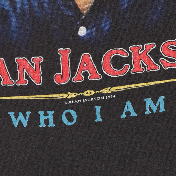 90'S Fruit of the Loom Alan Jackson Band T-Shirt, Made in USA, Men's L, Vintage /eaa320505