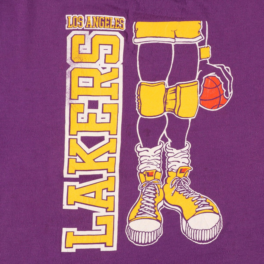 90'S Jerzees Los Angeles Lakers Sports Print T-Shirt Made in USA Men's M Vintage /eaa320525