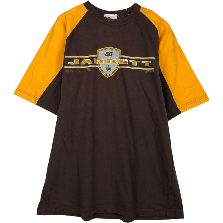 90s-00'S CHASE NASCAR Motorcycle T-shirt, Men's XL size cotton brown type Vintage Second Hand