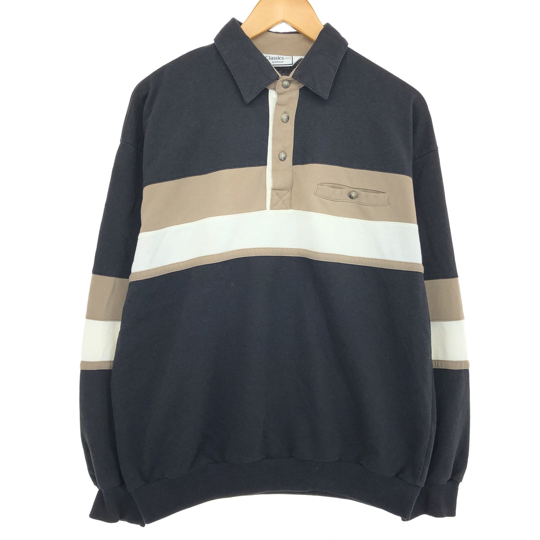 Classics by Palmland Long Sleeve Polo Shirt Men's Size L /eaa320555