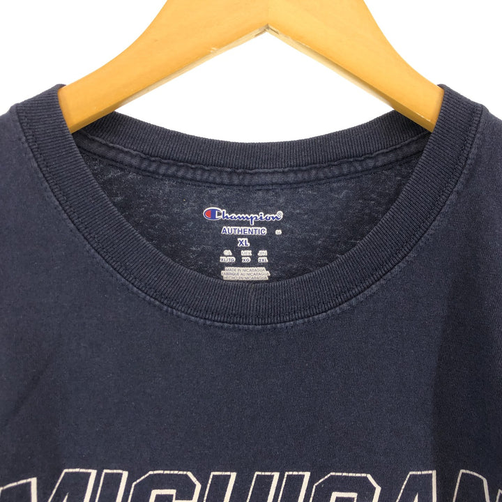 Champion Authentic Michigan University College T-shirt Men's XL /eaa320565