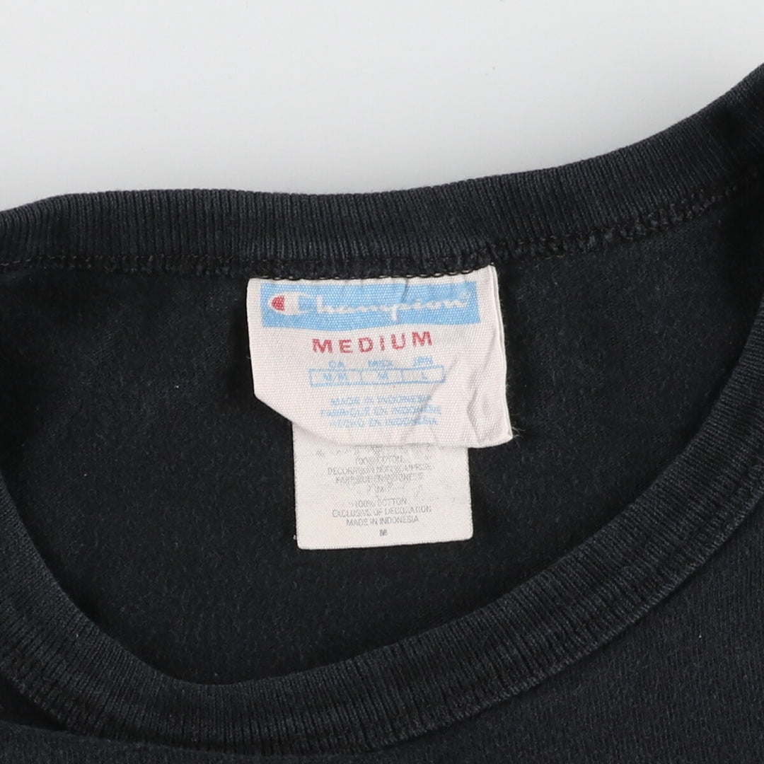 Champion Logo T-shirt Men's M cotton black type Vintage Second Hand