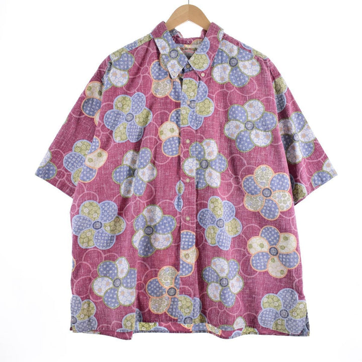 Reyn Spooner COMMEMORATIVE CLASSICS Floral Button-Down Hawaiian Aloha Shirt Made in Hawaii Men's XXL /eaa321144