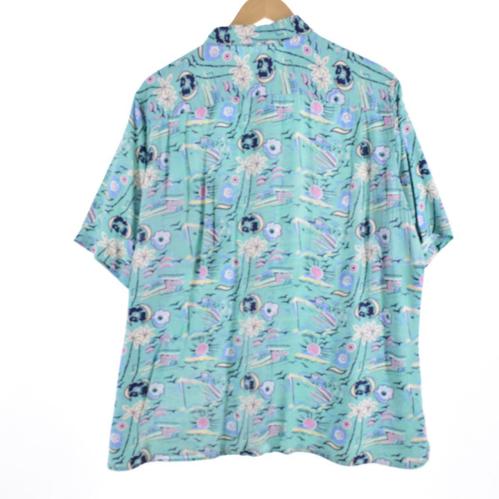 80s-90'S Reyn Spooner Diamond Head Tag Rayon Hawaiian Aloha Shirt Made in Hawaii Men's XL /eaa321801