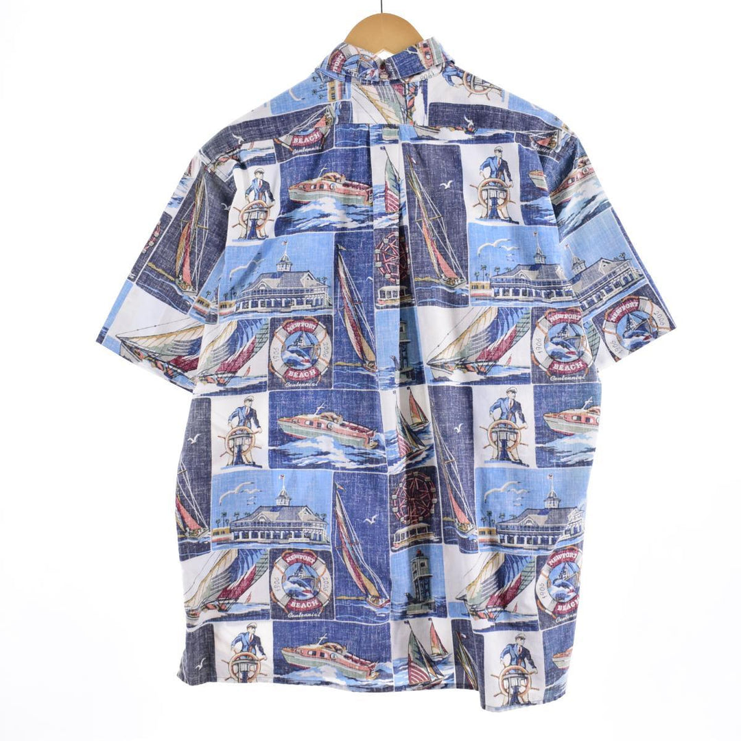 90'S Reyn Spooner Swimsuit Tag Bikini Tag Button Down Hawaiian Aloha Shirt Men's XL Vintage /eaa321835