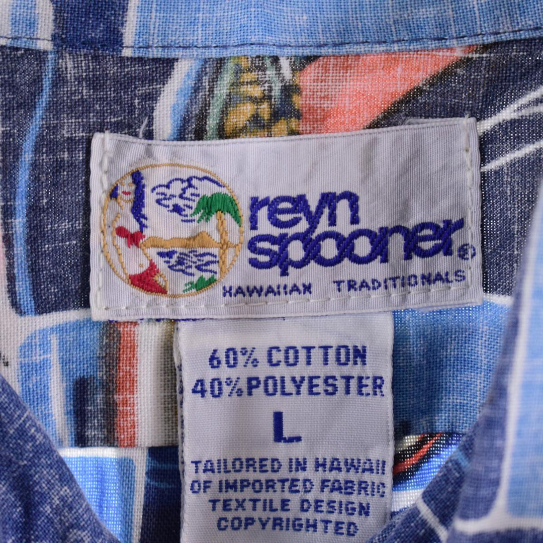 90'S Reyn Spooner Swimsuit Tag Bikini Tag Button Down Hawaiian Aloha Shirt Men's XL Vintage /eaa321835