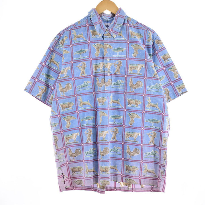 90'S Reyn Spooner Swimsuit Tag Bikini Tag Button Down Hawaiian Aloha Shirt Men's XL Vintage /eaa321836