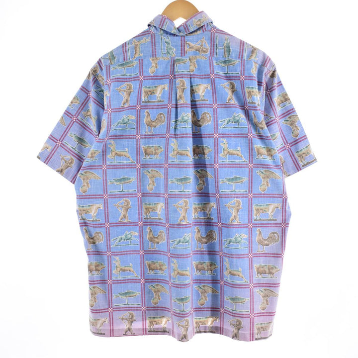 90'S Reyn Spooner Swimsuit Tag Bikini Tag Button Down Hawaiian Aloha Shirt Men's XL Vintage /eaa321836