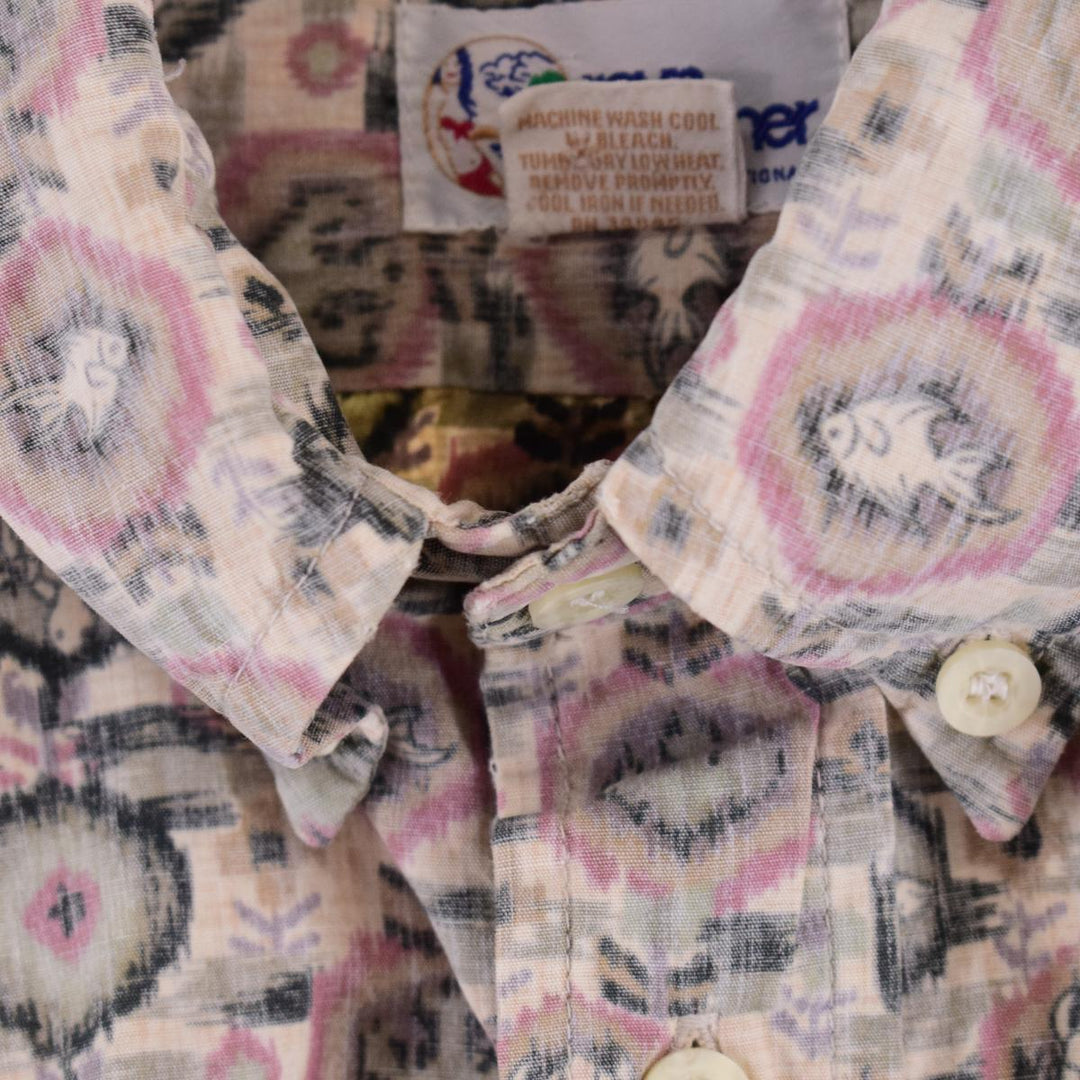 90'S Reyn Spooner Swimsuit Tag Bikini Tag Button Down Hawaiian Aloha Shirt Made in Hawaii Men's XXL /eaa321851