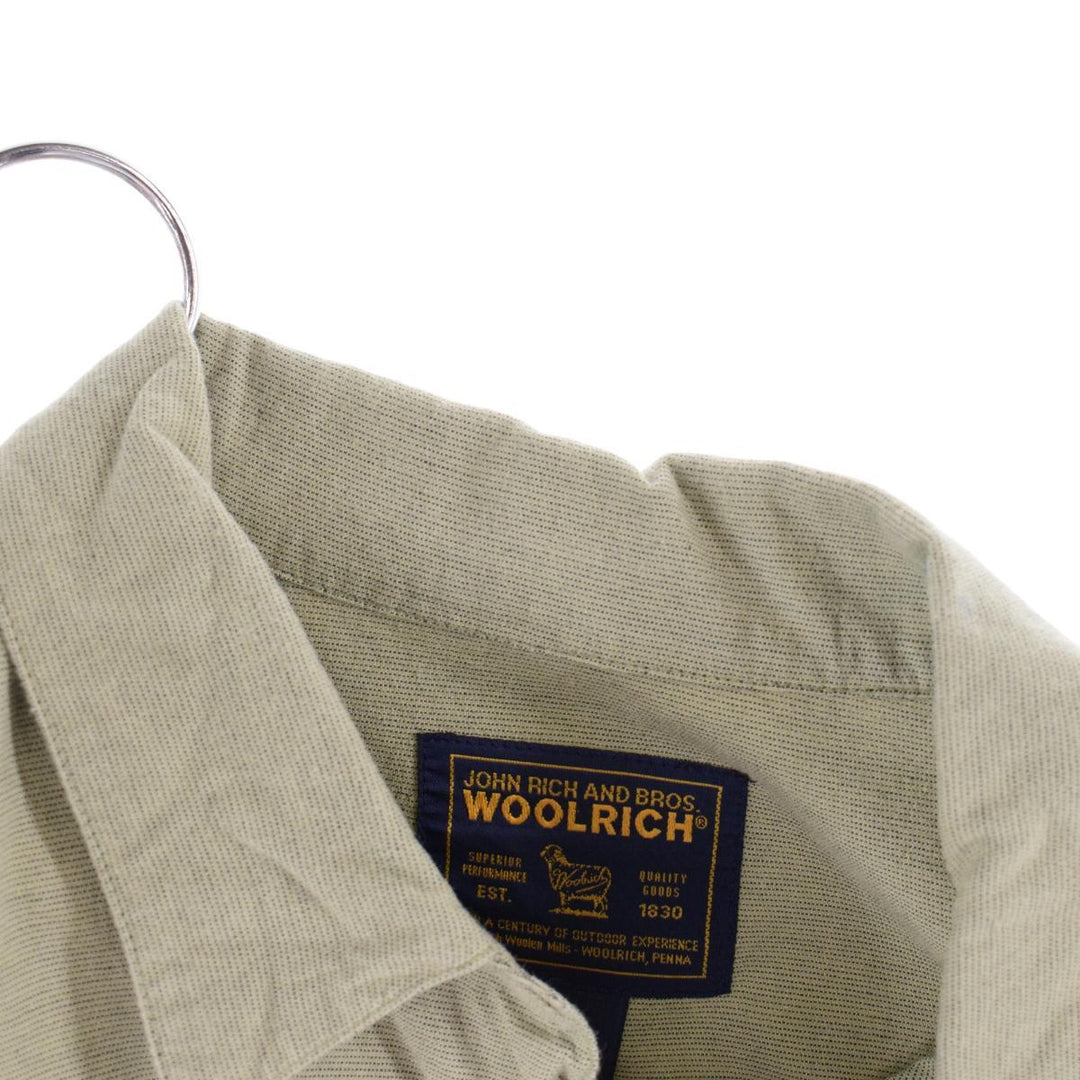 WOOLRICH Short Sleeve Open Collar Cotton Shirt Box Shirt Men's XXL /eaa322170