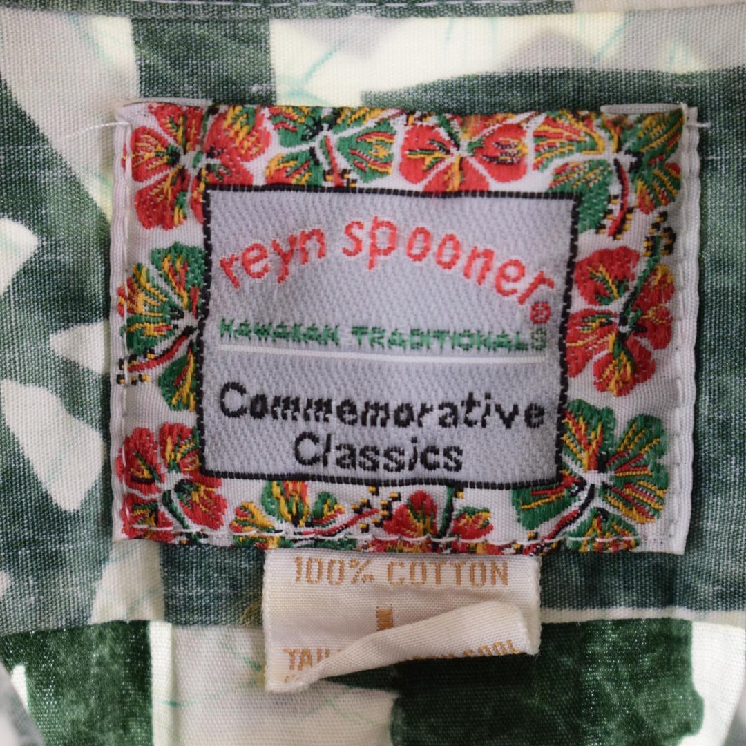 Reyn Spooner COMMEMORATIVE CLASSICS Button-down Hawaiian Aloha Shirt Made in Hawaii Men's XL /eaa322202