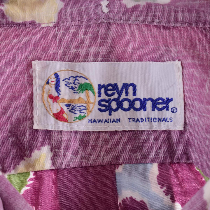 90'S Reyn Spooner Swimsuit Tag Bikini Tag Button Down Hawaiian Aloha Shirt Made in Hawaii Men's L /eaa322229