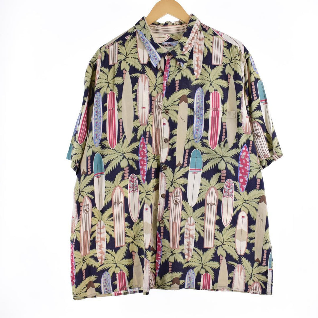 80s-90'S Reyn Spooner Diamond Head Tag Rayon Hawaiian Aloha Shirt Made in Hawaii Men's XXL /eaa322260