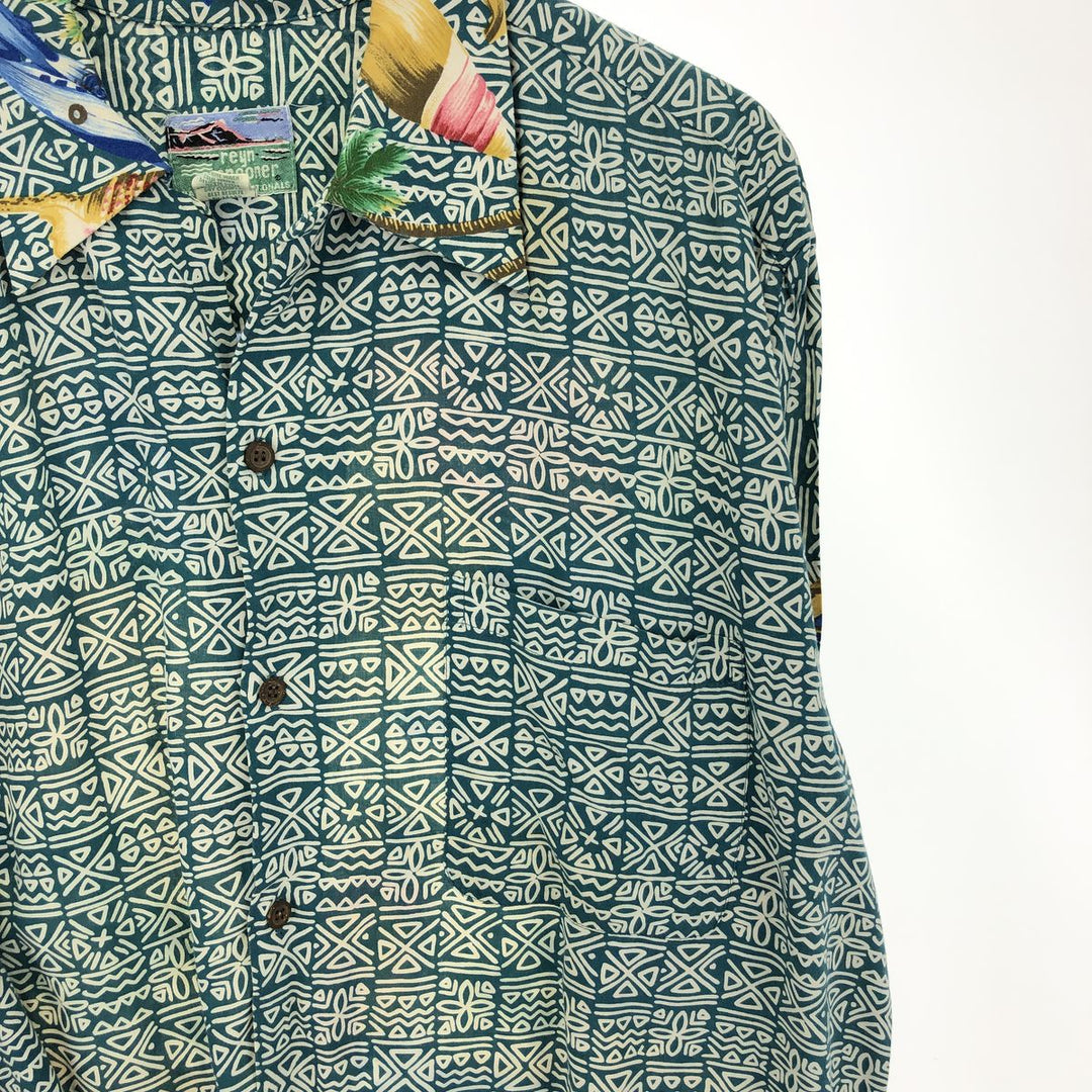 80s-90'S Reyn Spooner Diamond Head Tag Rayon Hawaiian Aloha Shirt Made in Hawaii Men's L Vintage /eaa329050