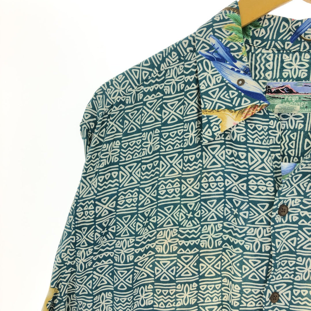 80s-90'S Reyn Spooner Diamond Head Tag Rayon Hawaiian Aloha Shirt Made in Hawaii Men's L Vintage /eaa329050