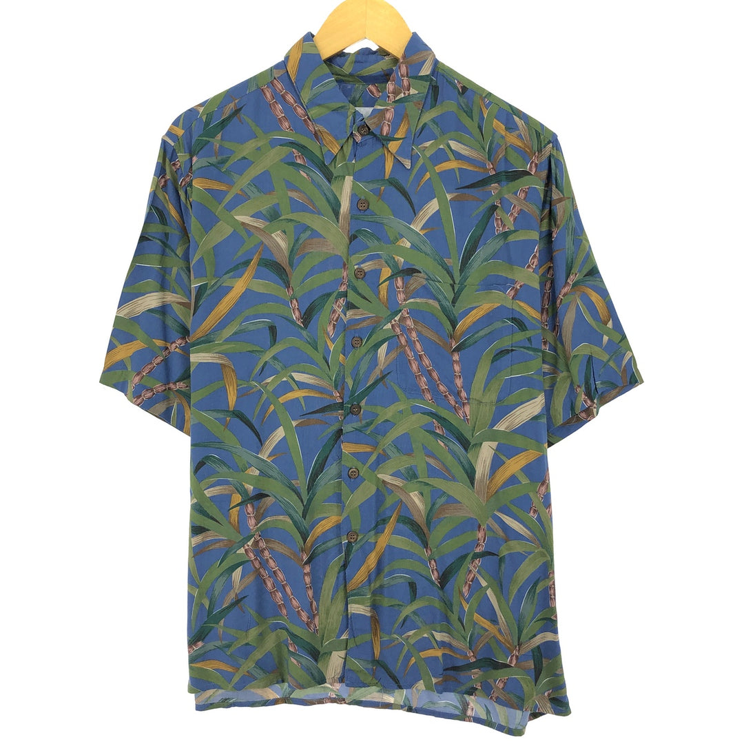 90'S Reyn Spooner Swimsuit Tag Bikini Tag All-Over Print Rayon Hawaiian Aloha Shirt Made in Hawaii Men's M Vintage /eaa329060