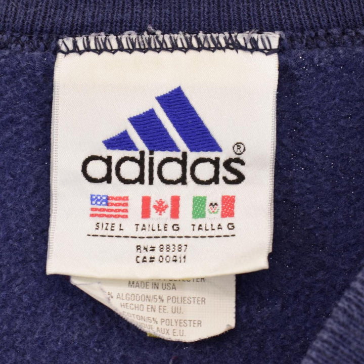 90'S Adidas Logo Sweatshirt Made in USA Men's XL Vintage /eaa330078