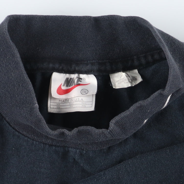 90'S Nike High Neck Long T-Shirt Long Sleeve Tee Made in USA Men's XXL Vintage /eaa330943