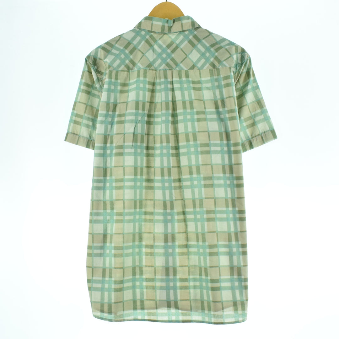 Patagonia ORGANIC COTTON 52691SP15 short sleeve cotton check shirt, men's size L, 2015 / eaa331261