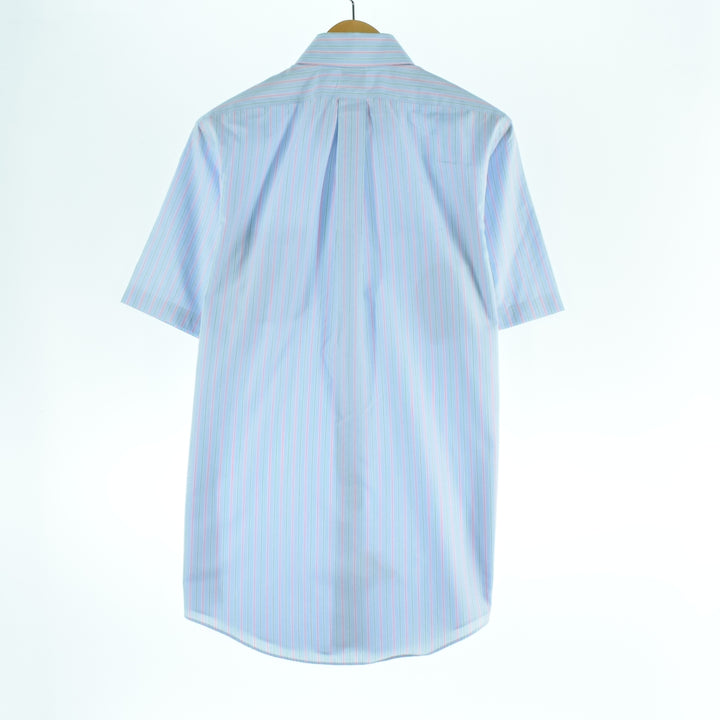 Brooks Brothers 346 short sleeve button-down striped shirt, men's M / eaa332496